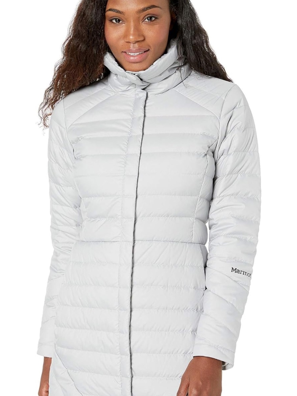Marmot Women's Light Silver Packable Down Puffer Coat